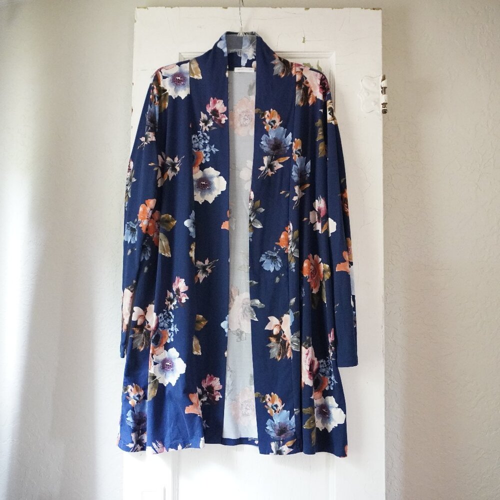 Reb & J Floral Open front Duster